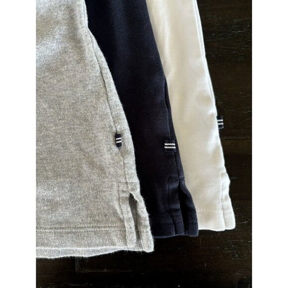 Nautica Polo 3 PACK‎ Navy Gray White 3 Button Collard Women's Size Large - Picture 7 of 9